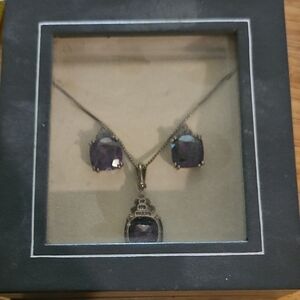 Elegant Purple Jewelry Set